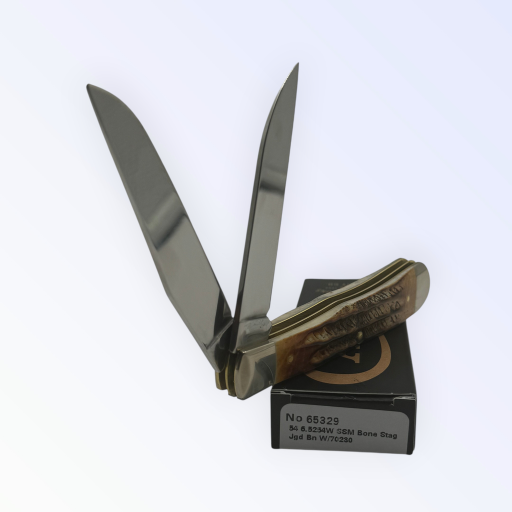 Case XX 65329 6.5 Bonestag Trapper with Wharncliffe — photo 4