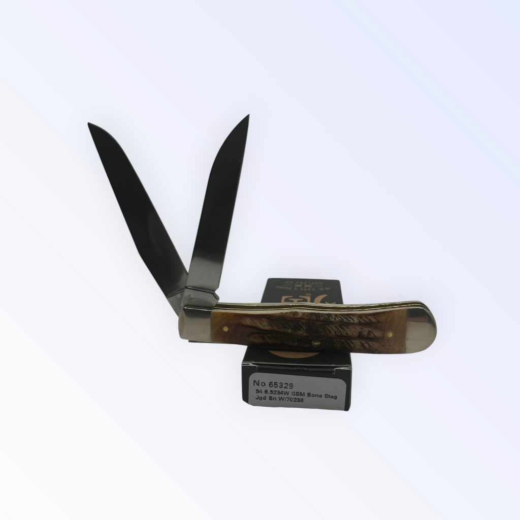 Case XX 65329 6.5 Bonestag Trapper with Wharncliffe — photo 5