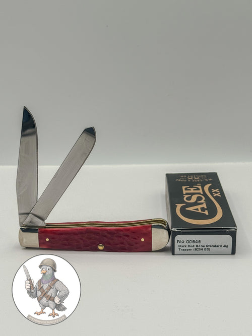 Case XX 00646 Dark Red Jigged Bone Trapper 6254 SS — photo 2