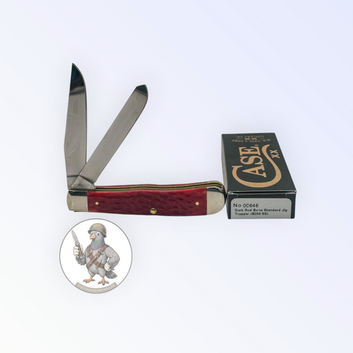 Case XX 00646 Dark Red Jigged Bone Trapper 6254 SS — photo 2